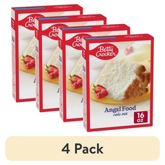 Angel Food Cake Mix Easy Prep Just Add Water 4 Pack 16 oz Each