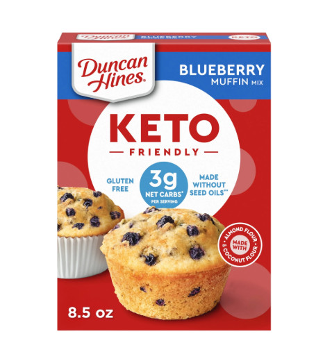 Duncan Hines Keto Friendly Blueberry Muffin Mix 2 PACK