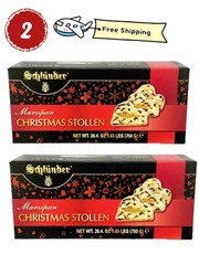 STOLLEN 2 Box-Schlünder Marzipan Christmas Cake Large 26.4oz $55 Free Shipping