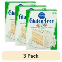 Gluten Free Funfetti Cake Mix with Candy Bits 17 oz 3 Pack