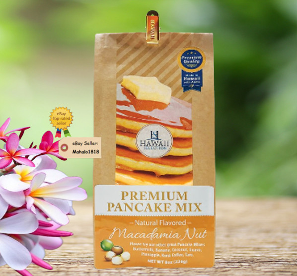 🌺 Two (2) Hawaii Selection, Premium Pancake Mix MACADAMIA NUT, 8 Ounce