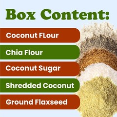 Organic Baking Ingredients Gift Box – Non-GMO, Raw, Kosher – by Food to Live