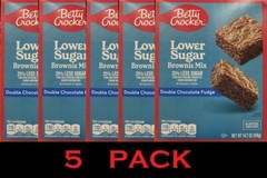 Betty Crocker LOW SUGAR Double Chocolate Fudge Brownie Mix 14.7 oz – 5 PACK