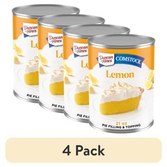 (4 pack) Comstock, Lemon Crème Pie Filling and , Ready to Use, 21 oz.