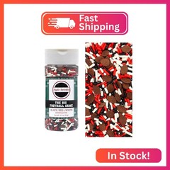 Mystic Sprinkles The Big Football Game Jimmy Mix 3oz Bottle (Black, Red & White
