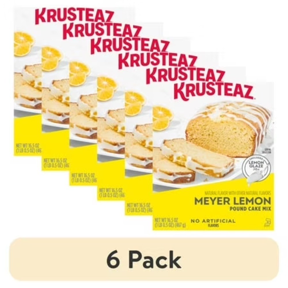 Meyer Lemon Pound Cake Baking Mix with Lemon Flavored Glaze 16.5 oz Box