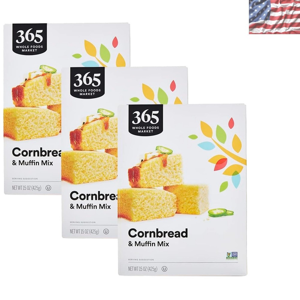 Delicious 3-Pack Vegan Cornbread & Muffin Mix – Perfect with Soup & Chili