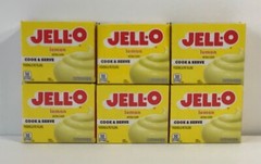 Jell-O Lemon Pudding, Cook and Serve – 2.9 oz – 6 BOXES – FREE SHIPPING!