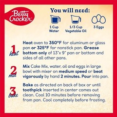 5x Betty Crocker Favorites SUPER MOIST Vanilla Cake Mix 13.25 oz Box – 5 PACK