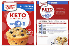 Gluten Free Keto Friendly Blueberry Muffin Mix (2 Boxes, 8.5 oz. each box)