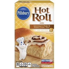 Hot Roll Mix 16 oz Two Pack Complete Baking Mix Easy Prepare Sweet Bread