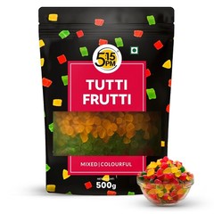 5:15PM Tutti Frutti Mix 500 g Dried Papaya Pieces For Cake Baking Sweets Mix