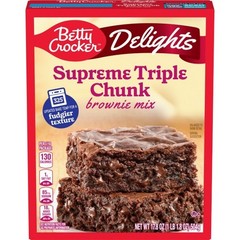 Betty Crocker Delights Supreme Triple Chunk Brownie Mix 17.8 oz Box