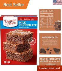 Milk Chocolate Fudgy Brownie Mix by Duncan Hines, 18 oz – Perfect Evenings