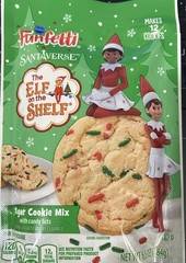 Pillsbury Funfetti Elf On The Shelf Sugar Cookie Mix Bag 6.5oz Holiday 2 pack