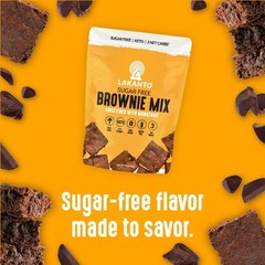 Monk Fruit Sweetened Brownie Mix – 3g Net Carbs, Keto-Friendly Treats, Pack of 3