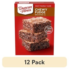 (12 pack) Duncan Hines Brownie Mix, Chewy Fudge, 18.3 oz.