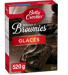 Betty Crocker Chocolate Brownies Baking Mix Chocolate Frosting, 550g (2 Pack)