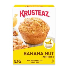 Krusteaz Banana Nut Muffin Mix 15.4 oz Pack of 12 Easy Delicious Muffins Bread