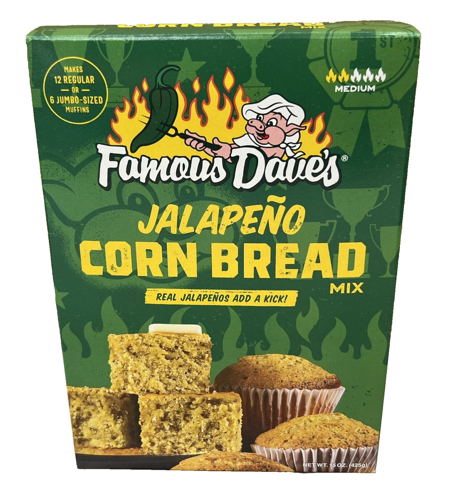 Famous Dave’s Jalapeno Corn Bread Mix 15 oz Daves Cornbread