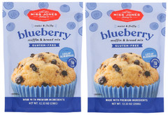 Gluten-Free Blueberry Muffin & Bread Mix ( 2 Bags, 12.33 oz. Each Bag)
