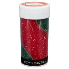 Red & Green Sparkling Sanding Sugar Twist Bottle, 2.65 oz. – Great Cookie Topper