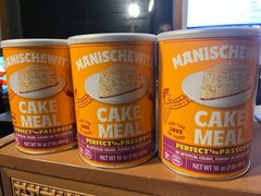 Lot Of 3 Cans Manischewitz Cake Meal Kosher Passover 16 0z Each 02/19/2027