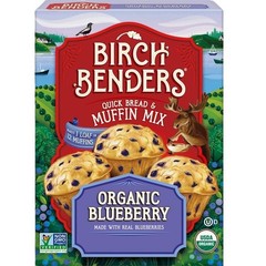Birch Benders Quick Bread & MUFFIN Mix Organic Blueberry Real Blueberries 2 Pack