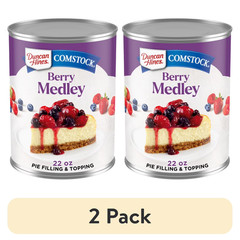 Duncan Hines Comstock Original Berry Medley Pie Filling and Topping (pack of 2).