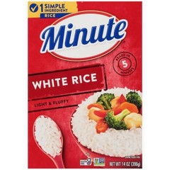 6x Minute White Rice Enriched Long Grain Precooked Dinner Food Bulk Sealed 14oz