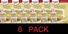 Duncan Hines Perfectly Moist FRENCH VANILLA Cake Mix 15.25 oz Box – 6 PACK