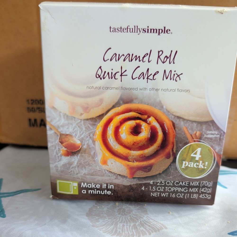Tastefully Simple Caramel Roll Quick Cake Mix-Expired 7-7-23