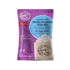 Big Train Blended Crème No Sugar Added Vanilla Smoothie Base Mix, 3.5 Pound (Pac