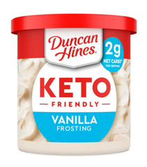 Duncan Hines Keto Friendly Vanilla Flavored Frosting, 11 oz