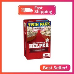 Betty Crocker Hamburger Helper Stroganoff, Pasta & Creamy Sauce Mix, Twin Pack,