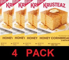 Krusteaz Honey Cornbread & Muffin Mix 15 oz Box – 4 PACK