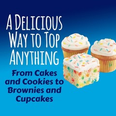 (8 pack) Vanilla Frosting, 15.6 oz Tub