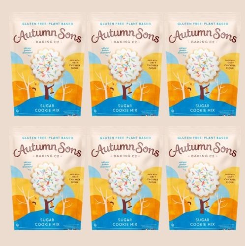 Autumn Sons Sugar Cookie Mix 6 Pack Gluten Free Vegan Kosher Non GMO