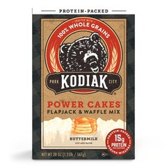 Kodiak Protein-Packed Power Cakes Buttermilk Flapjack Waffle Mix 20oz (12 Pack)