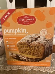 Miss Jones Pumpkin Bread Mix 3 x 12 Ounce Bags EXP 07/2027