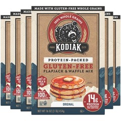 Frontier Oat Gluten Free Protein Pancake and Waffle Mix, 16oz Pack of 6