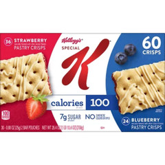 Special K Pastry Crisps, Strawberry & Blueberry, 60 Count