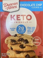 Duncan Hines KETO FRIENDLY Chocolate Chip Cookie Baking Mix 8.8 Oz Box