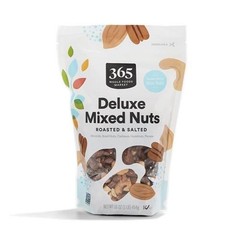Whole Foods Market, Roasted Salted Deluxe Mixed Nuts, 16 Oz – Pack Of 2