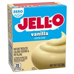Instant Vanilla Pudding Mix – Low Calorie Dessert, 6 Individual 1 oz Packs