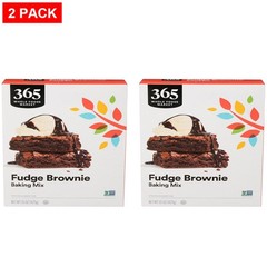 Whole Foods Market, Chocolate Fudge Brownie Mix, 15 Ounce – Pack Of 2