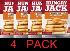 Hungry Jack BUTTERMILK COMPLETE Pancake & Waffle Mix 32 oz box – 4 PACK