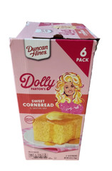 (6 pack) Duncan Hines Dolly Parton’s Sweet Cornbread & Muffin Mix, 6LB