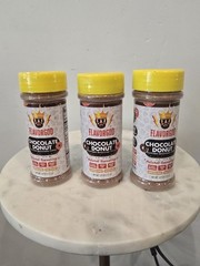 Flavor God Chocolate Donut Topper Seasoning – Zero Calorie Seasoning New 3 Pack