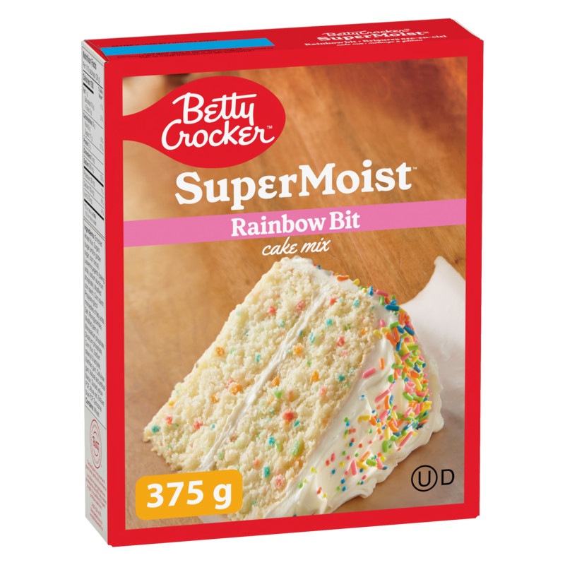 2-Pack Betty Crocker Super Moist Cake Mix Rainbow Bits